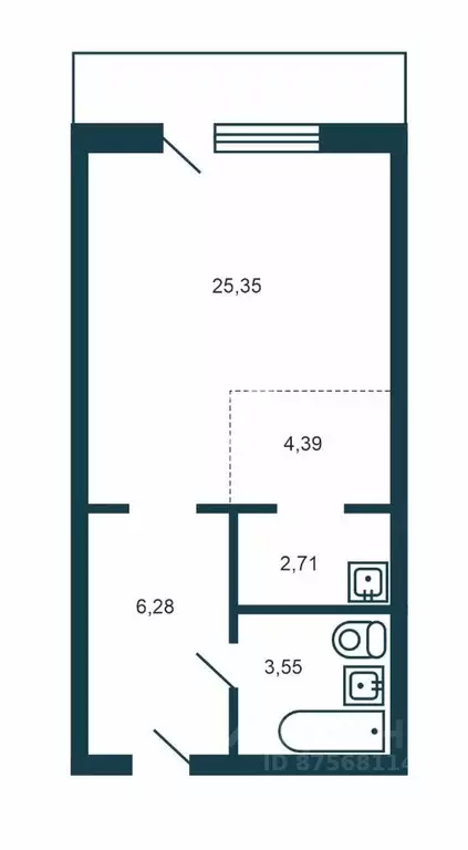 Студия Новосибирская область, Новосибирск ул. Александра Чистякова, ... - Фото 2