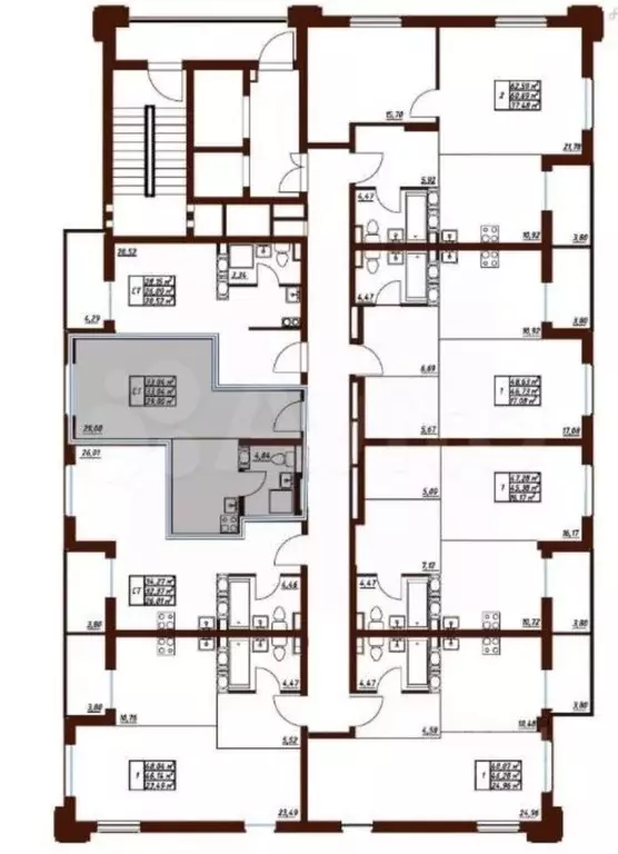 Студия Калужская область, Обнинск Белкинская ул., 36 (32.5 м) - Фото 2