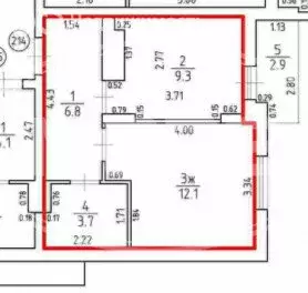1-комнатная квартира: Калининград, улица Старшины Дадаева, 55к2 (31.9 ... - Фото 1