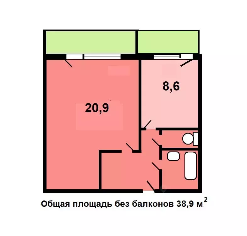 1-к кв. Москва Яхромская ул., 6 (38.9 м) - Фото 1