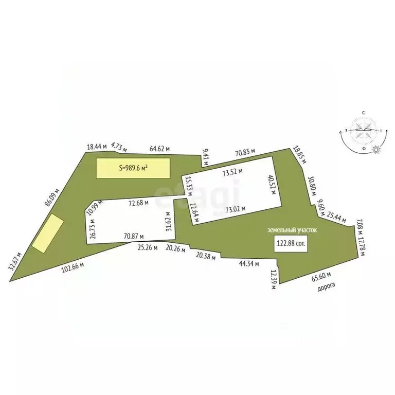 Склад в Ростовская область, Батайск Южный мкр, пер. Бодрый, 15 (990 м) - Фото 1