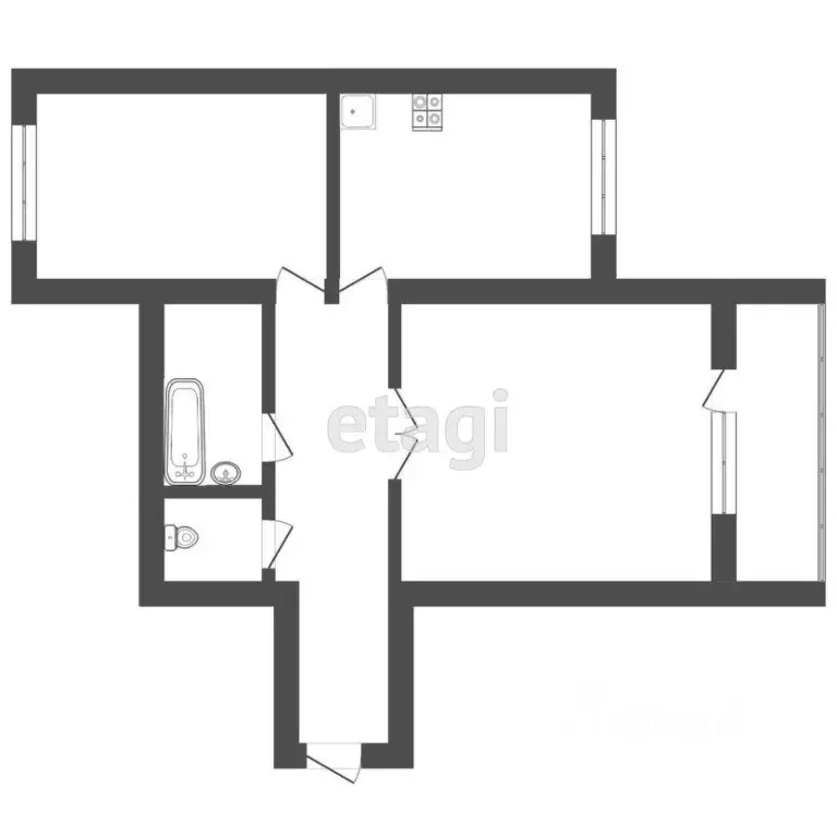 2-к кв. Мордовия, Саранск ул. Косарева, 1А (59.4 м) - Фото 2