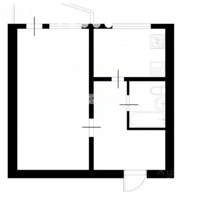 1-к кв. Москва Кантемировская ул., 16к1А (38.0 м) - Фото 2