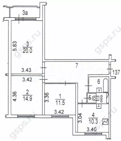 3-к. квартира, 74 м, 12/22 эт. - Фото 0