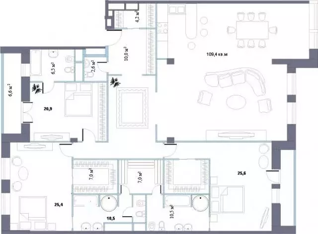 Продается 6-комнатная квартира - Фото 1