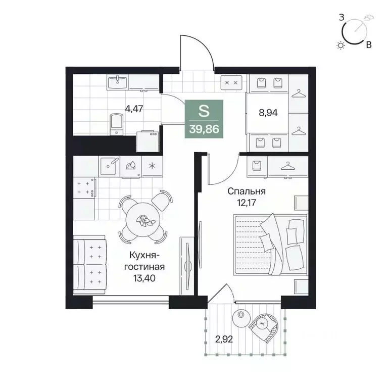 1-к кв. Волгоградская область, Волгоград просп. Имени В.И. Ленина, 59Г ... - Фото 1