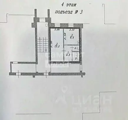 1-к кв. Новосибирская область, Новосибирск ул. Маяковского, 1/1 (32.0 ... - Фото 1