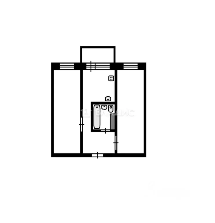 2-к кв. Нижегородская область, Нижний Новгород ул. Бориса Видяева, 14 ... - Фото 2