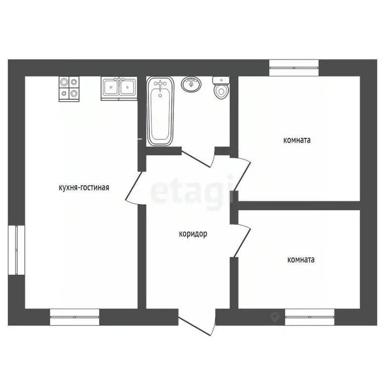 Дом в Севастополь Подорожник садоводческое товарищество, 42 (73 м) - Фото 2