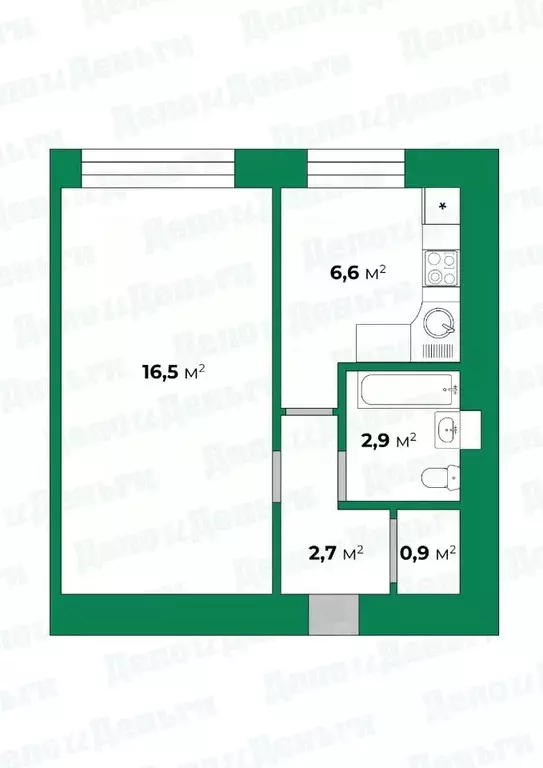 1-к кв. Кировская область, Киров ул. Широнинцев, 9 (29.6 м) - Фото 0