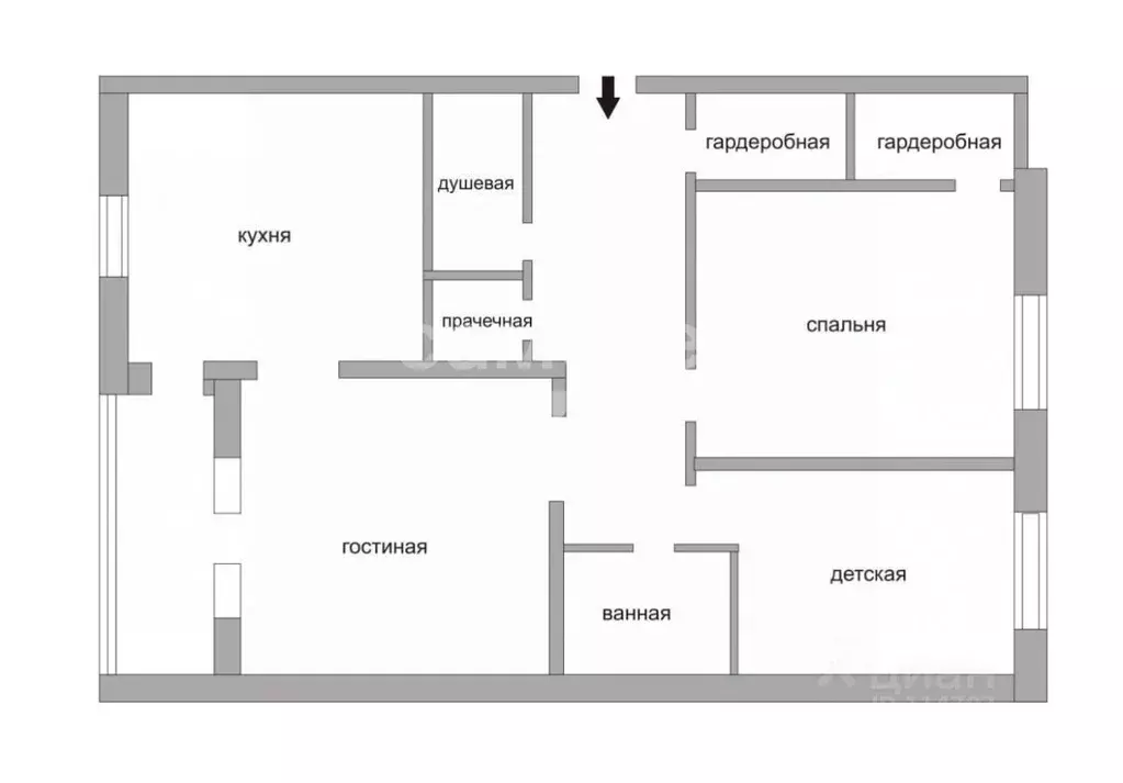 3-к кв. Московская область, Красногорск Заводская ул., 18к2 (104.7 м) - Фото 2