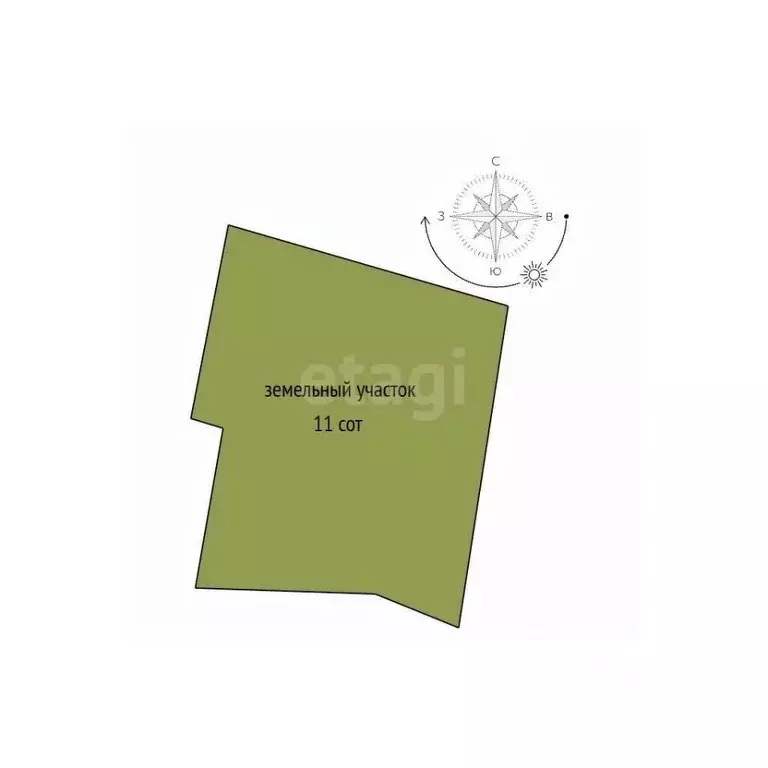 Участок в Новосибирская область, Новосибирск Рассвет-Октябрьский СНТ, ... - Фото 2
