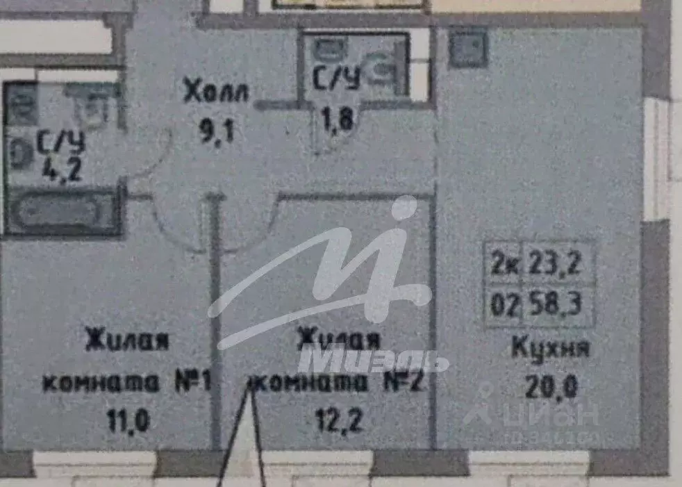 3-к кв. Москва Полярная ул., 27к4 (58.0 м) - Фото 1