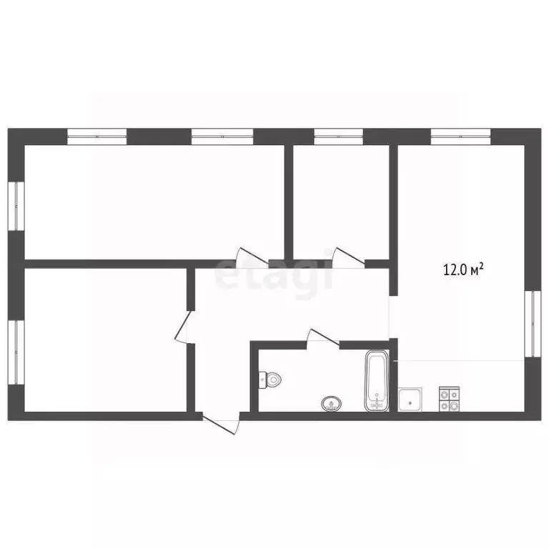 3-к кв. Псковская область, Печоры Новая ул., 9 (75.0 м) - Фото 0