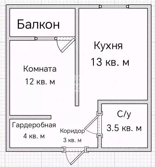 1-к кв. Краснодарский край, Краснодар Тепличная ул. (36.0 м) - Фото 1