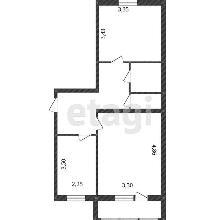 2-комнатная квартира: Тобольск, микрорайон Менделеево, 15 (49.7 м) - Фото 0