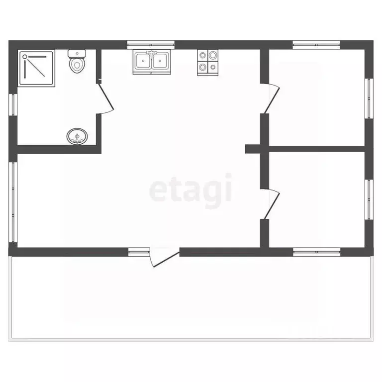 Дом в Тюменская область, Тюменский муниципальный округ, д. Железный ... - Фото 1