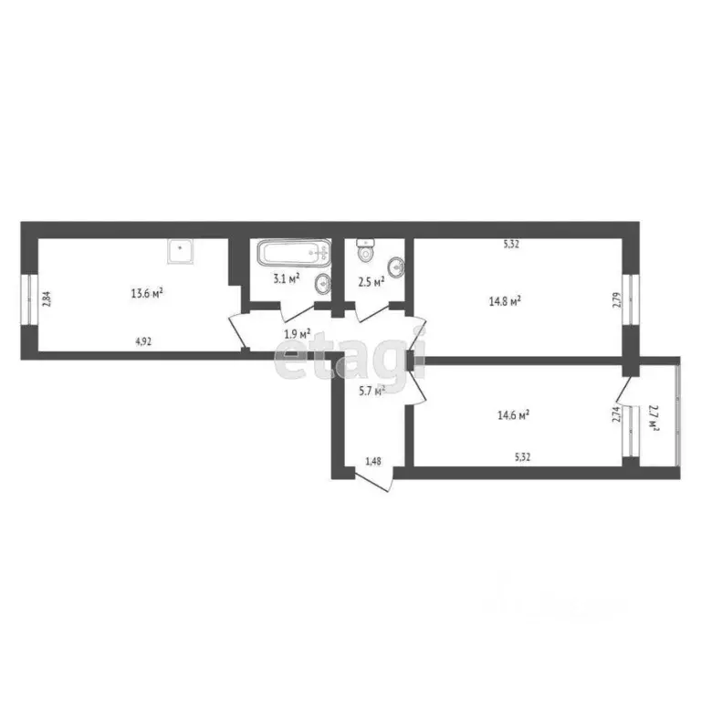 2-к кв. Краснодарский край, Анапа Алексеевка мкр, ул. Станичная, 30В ... - Фото 2