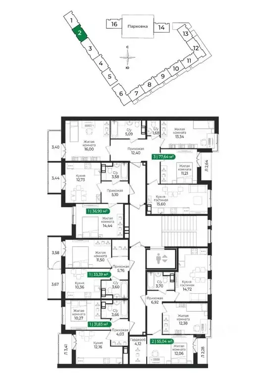1-к кв. Ленинградская область, Сертолово Всеволожский район, Сертолово ... - Фото 2