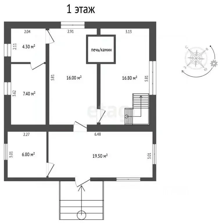 Дом в Тюменская область, Тюмень Территория СОСН Русское Поле,  (71 м) - Фото 2