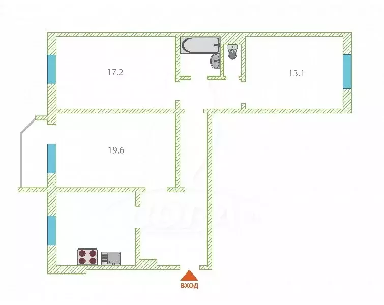 3-комнатная квартира: Тюмень, Широтная улица, 83 (88 м) - Фото 1