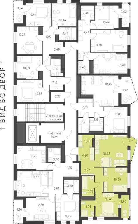 2-комнатная квартира: Екатеринбург, улица Академика Парина, 27/2 ... - Фото 2