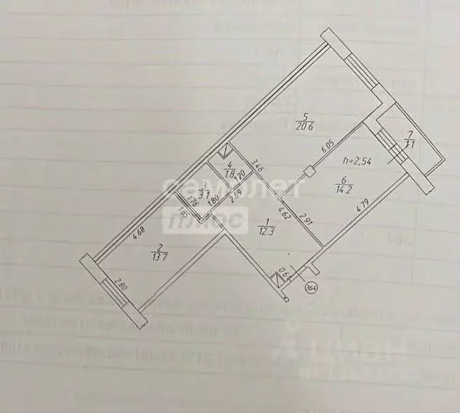 2-к кв. Омская область, Омск ул. Туполева, 2 (65.7 м) - Фото 2