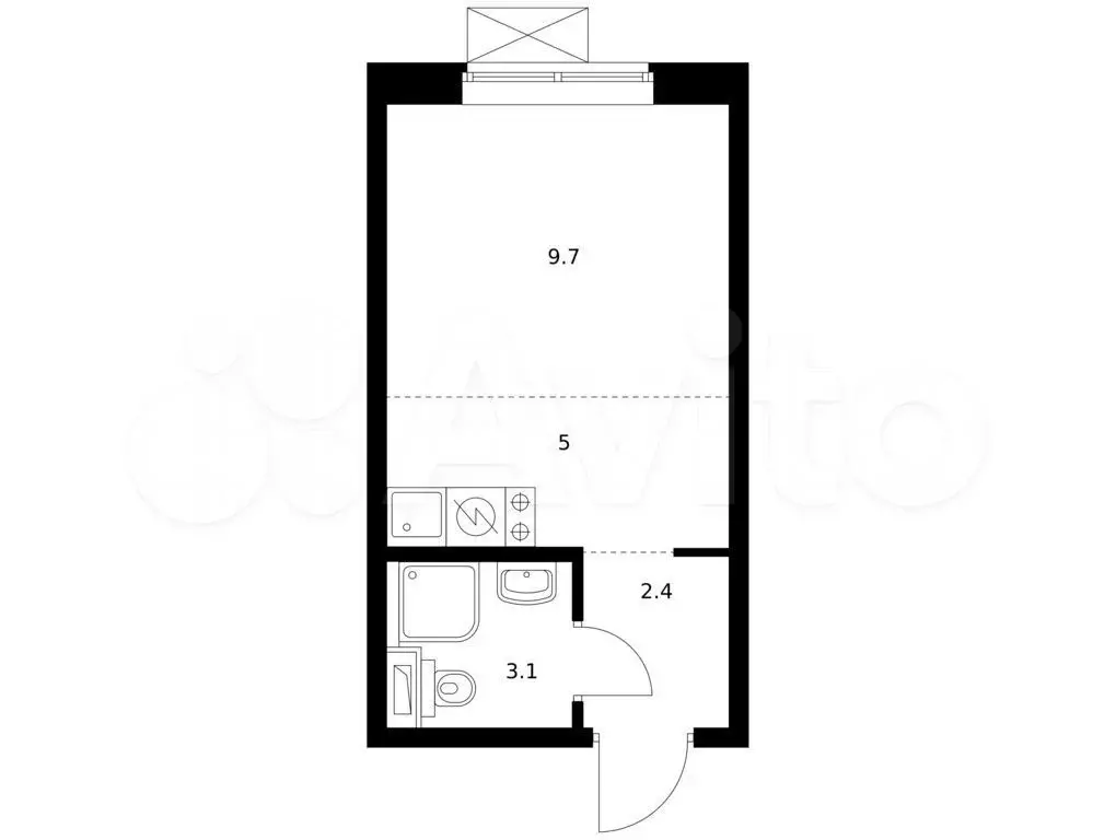 Квартира-студия, 20,2 м, 3/17 эт. - Фото 0