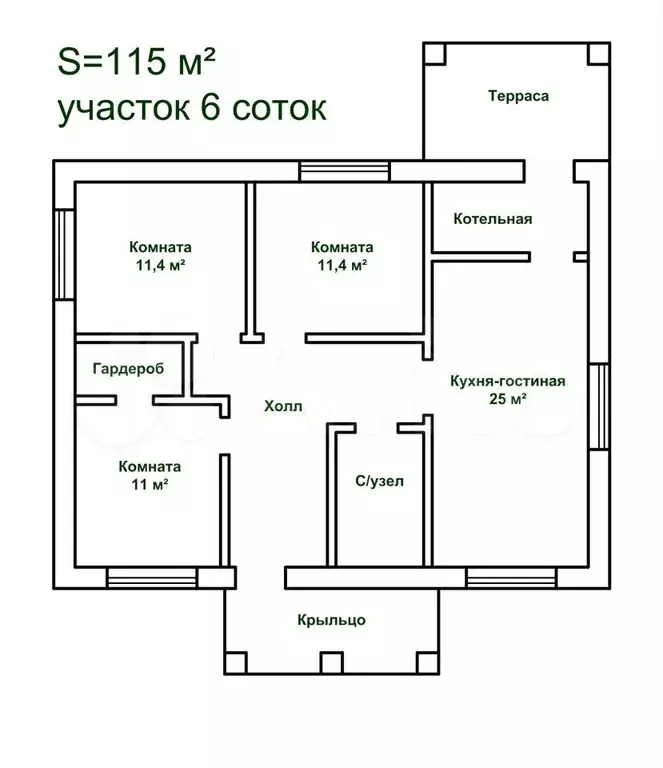 Дом 115 м на участке 6 сот. - Фото 0