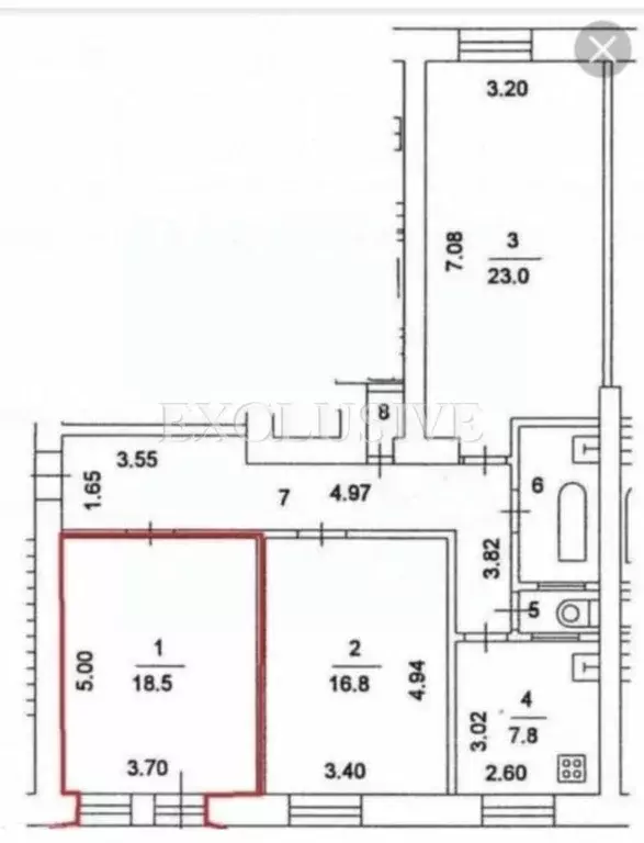 3-к кв. Москва ул. Маршала Соколовского, 13 (86.6 м) - Фото 2