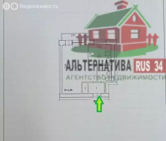 1-комнатная квартира: Волгоград, Богунская улица, 41 (29.3 м) - Фото 2