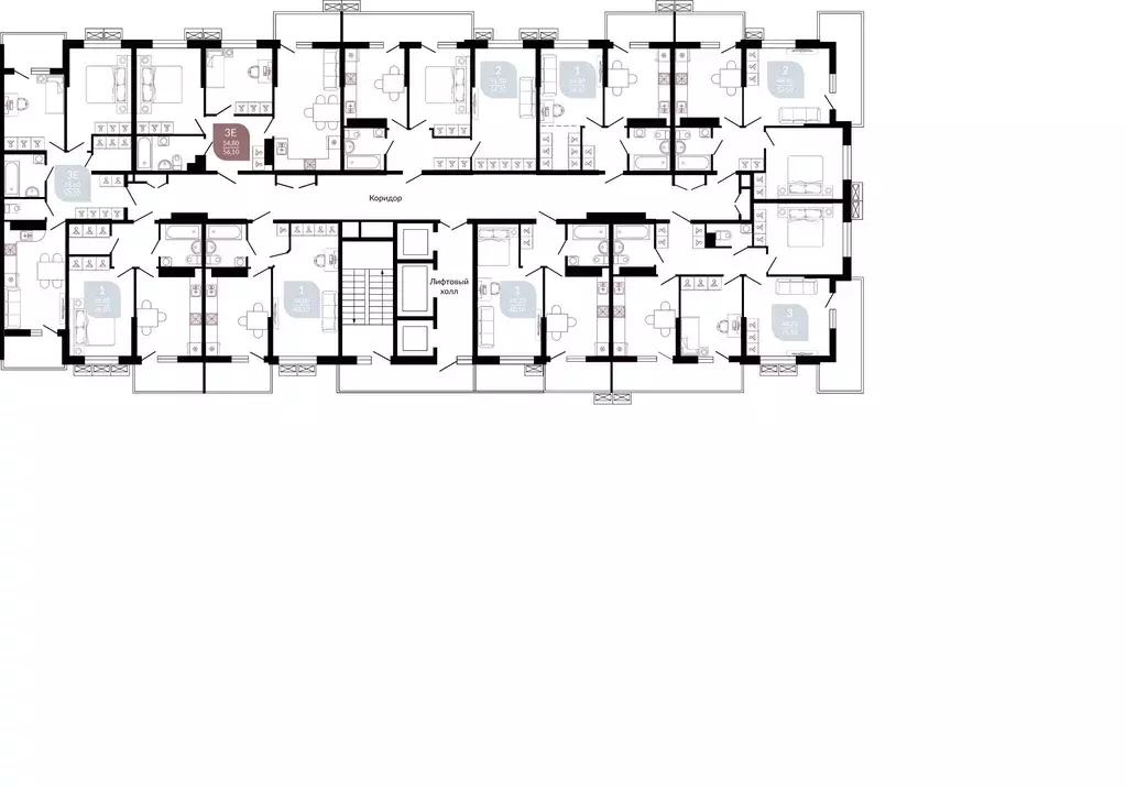 2-к кв. Краснодарский край, Краснодар ул. Конгрессная, 43к1 (55.9 м) - Фото 2