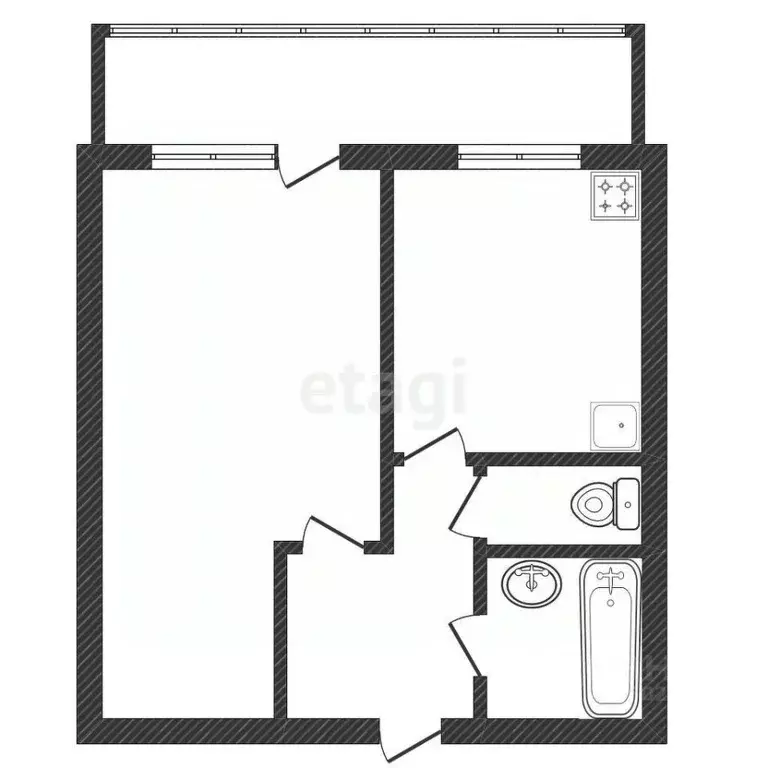 1-к кв. Костромская область, Кострома ул. 8 Марта, 60 (32.9 м) - Фото 1