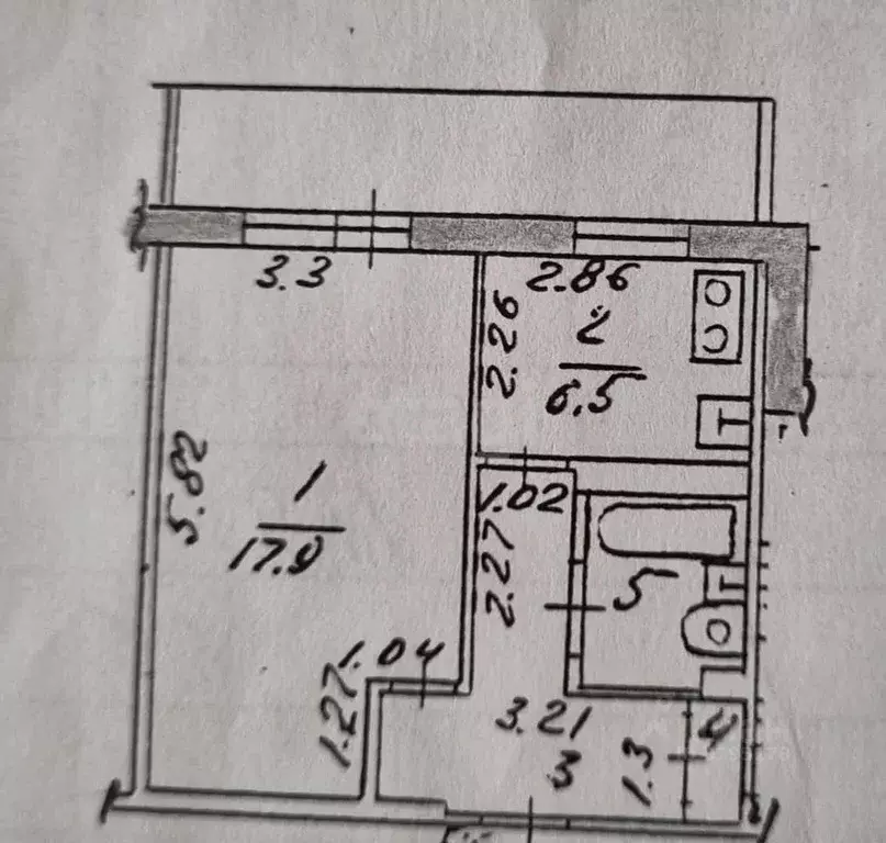 1-к кв. Татарстан, Казань ул. Маршала Чуйкова, 31 (35.0 м) - Фото 2