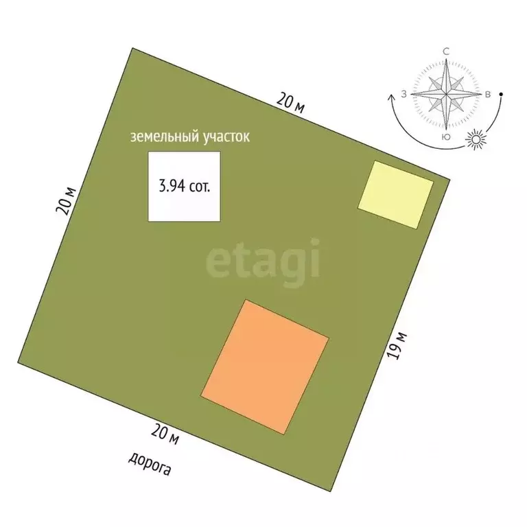 Дом в Тюменская область, Тюмень Строитель-3 СНТ, ул. Березовая (66 м) - Фото 1
