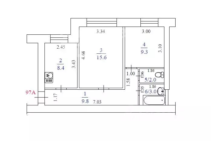 2-к кв. Самарская область, Тольятти ул. Мира, 115 (48.1 м) - Фото 1