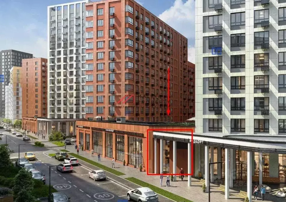 Торговая площадь в Москва Дзен-кварталы жилой комплекс, 3.5 (59 м) - Фото 2