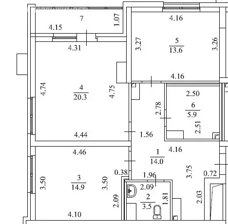 2-комнатная квартира: Екатеринбург, улица Викулова, 24 (72.2 м) - Фото 1