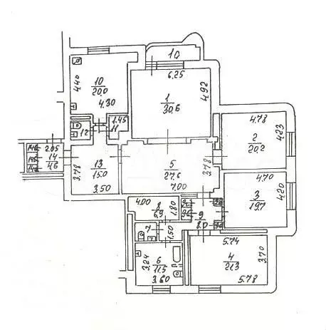 4-к. квартира, 200 м, 9/9 эт. - Фото 0