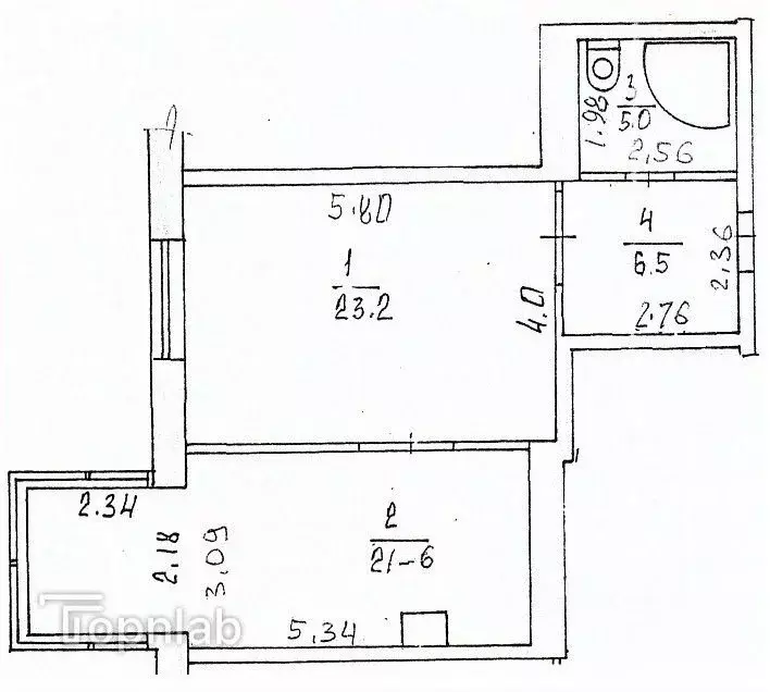 1-к кв. Татарстан, Казань Чистопольская ул., 20б (56.3 м) - Фото 2