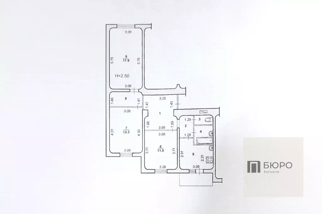 3-к кв. Волгоградская область, Волжский ул. Имени генерала Карбышева, ... - Фото 2