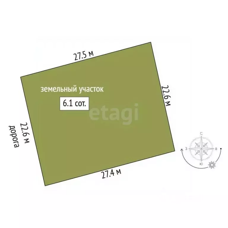 Участок в Крым, Ленинский район, с. Калиновка ул. Горького (6.12 сот.) - Фото 2