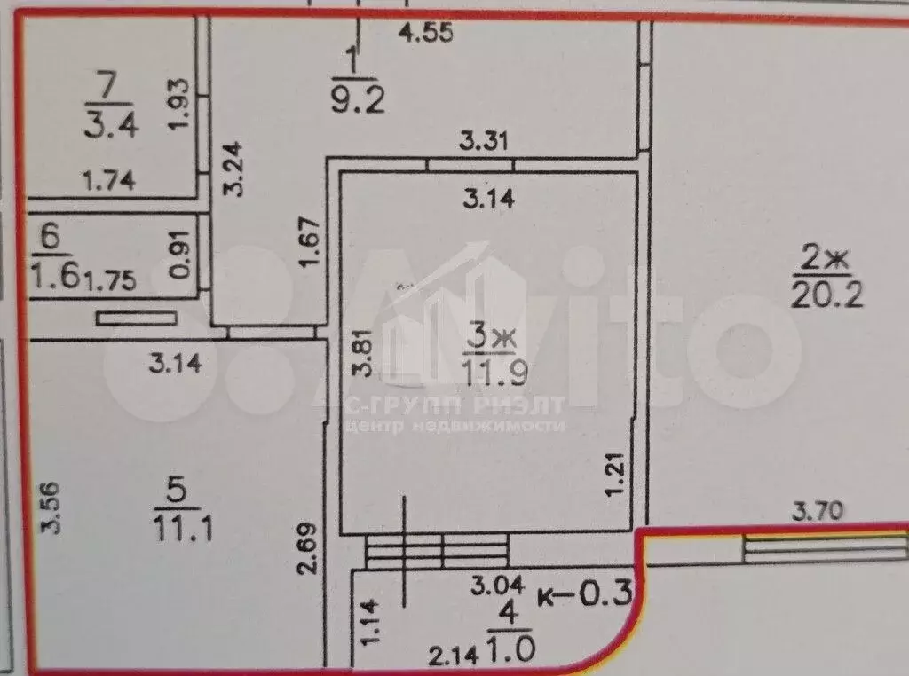 2-к. квартира, 60 м, 11/12 эт. - Фото 0