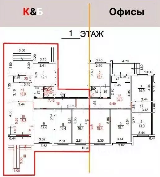 Помещение свободного назначения в Москва Кировоградская ул., 7 (231 м) - Фото 2