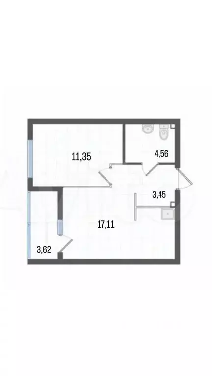 1-к кв. Свердловская область, Екатеринбург ул. Азина, 31 (40.09 м) - Фото 1