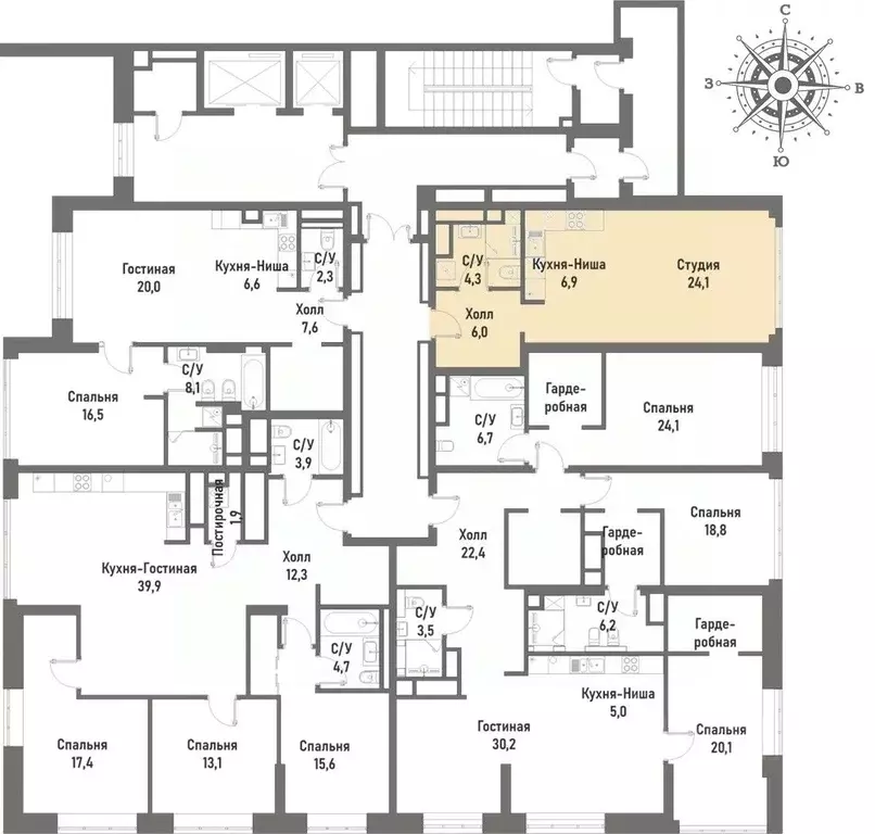 1-к кв. Москва Рубцовско-Дворцовая ул., 4 (41.6 м) - Фото 1