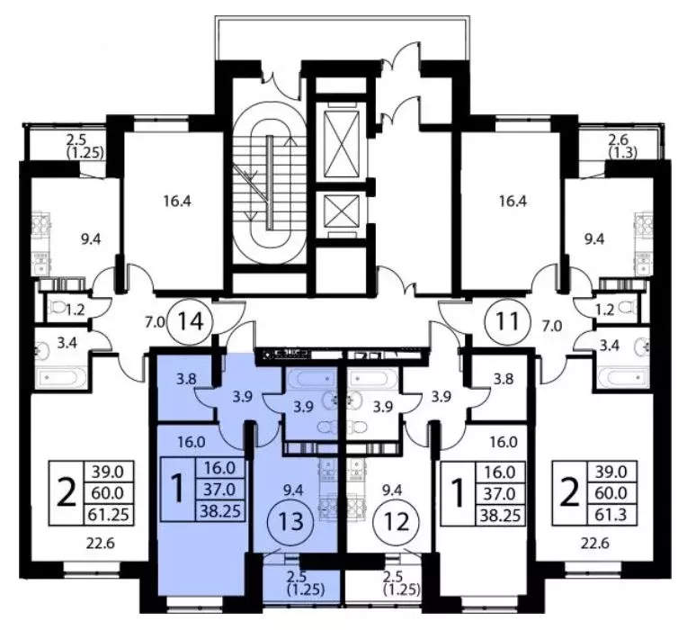 2-к кв. Московская область, Домодедово Авиационный мкр, ул. ... - Фото 2