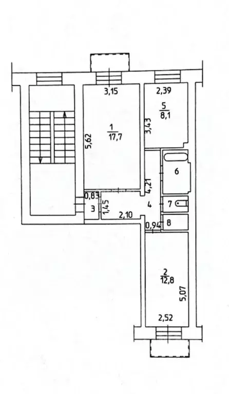2-к кв. Пермский край, Березники ул. Ломоносова, 46 (52.7 м) - Фото 1