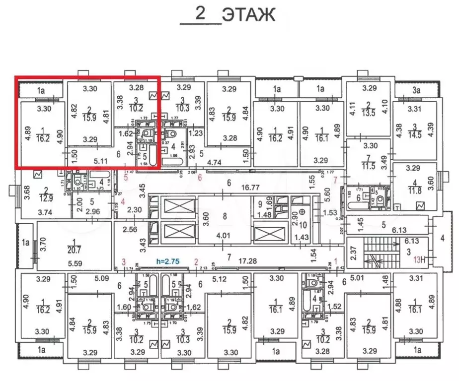 Аукцион: 2-к. квартира, 56,4 м, 2/24 эт. - Фото 0