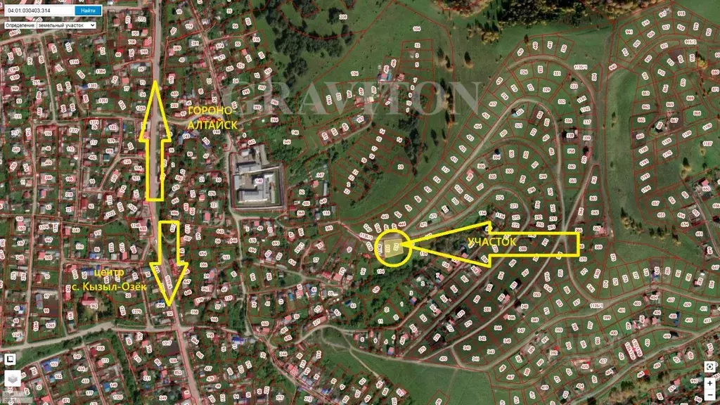 Участок в Алтай, Майминский район, с. Кызыл-Озек Солнечный пер. (10.5 ... - Фото 1